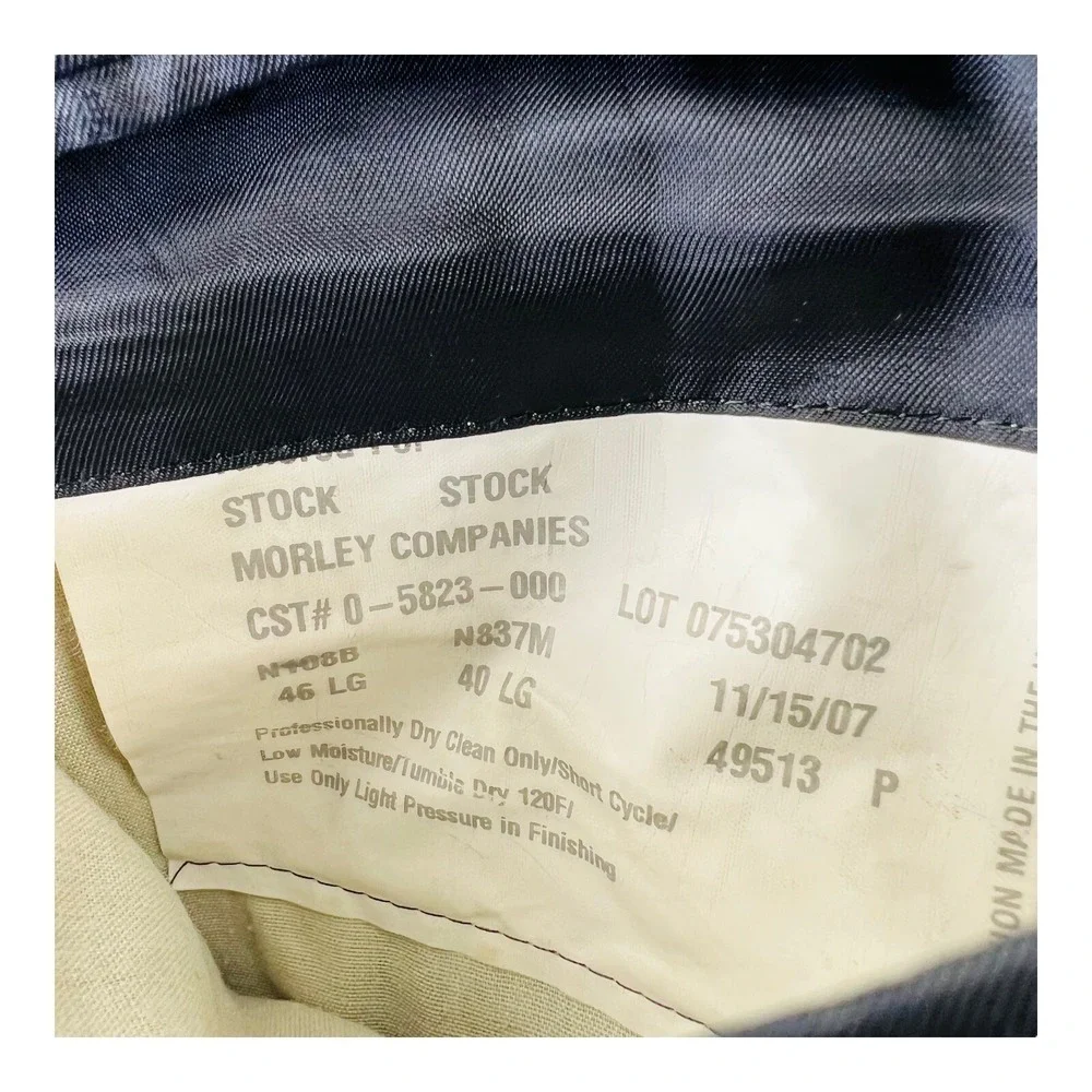 Hickey Freeman Blue w/ Chalkstripe Loro‎ Piana Super 130 3 Btn 2 Vent Blazer 46L